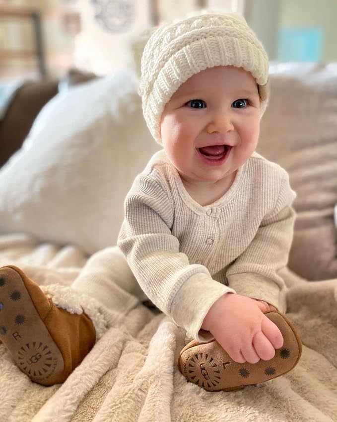 Funky Junque Baby Winter Hat – Cute Newborn Hats, Cozy Warm Infant Beanie - Image 3