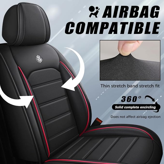 Leather Seat Cover for Ford Edge 2010-2026, Waterproof Soft Seat Covers - Image 3