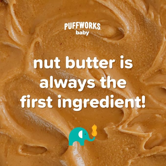 Puffworks Baby Organic Peanut Butter Puffs, Plant-Based Protein, USDA Organic - Image 6