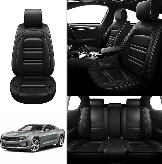 Seat Covers for Camaro 2000-2023 | 5-Seats Leather Seat Covers - Image 2