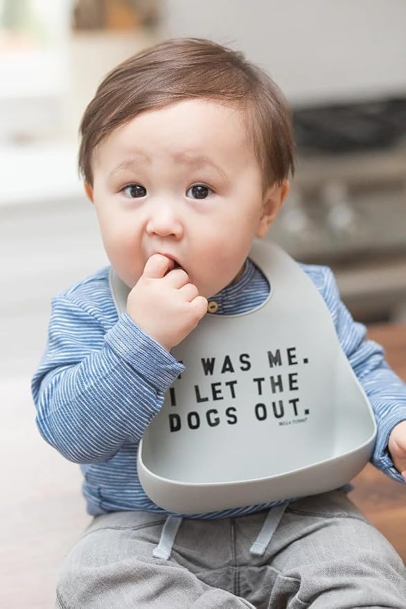 Baby Bib for Eating by Bella Tunno, Waterproof Silicone Bib - Image 2