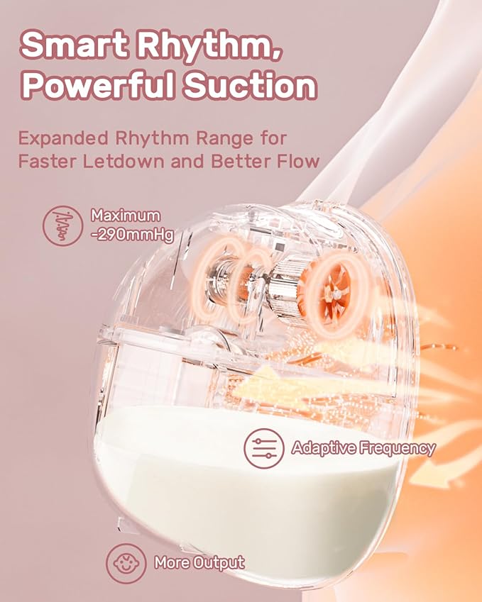 NCVI Wearable Hands Free Breast Pump, 4 Modes & 9 Levels - Image 2