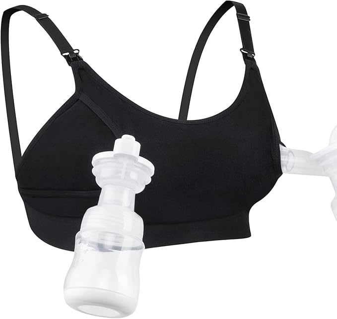 Momcozy Hands Free Pumping Bra, Adjustable Breast-Pumps Holding and Nursing Bra - Image 2