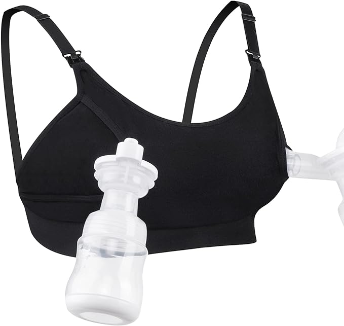 Momcozy Hands Free Pumping Bra, Adjustable Breast-Pumps Holding and Nursing Bra - Image 2