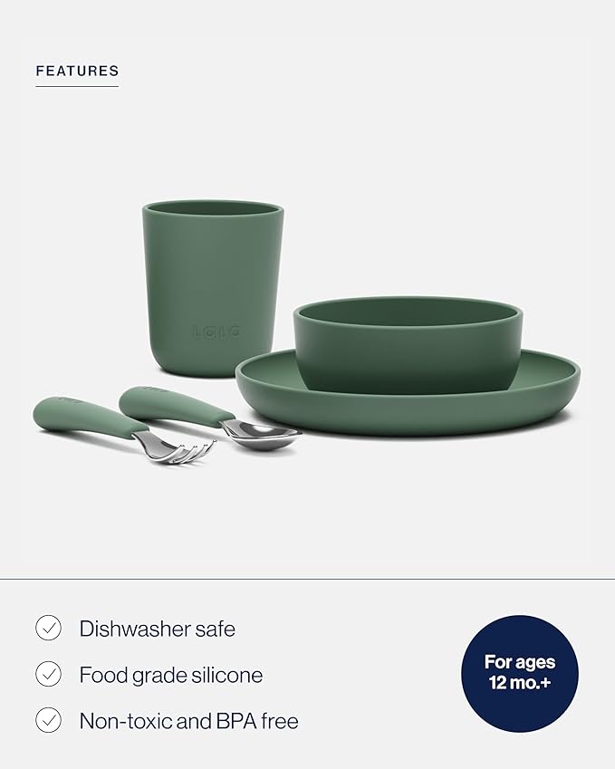 Lalo Big Bites Kids Dinnerware Starter Set - Image 3