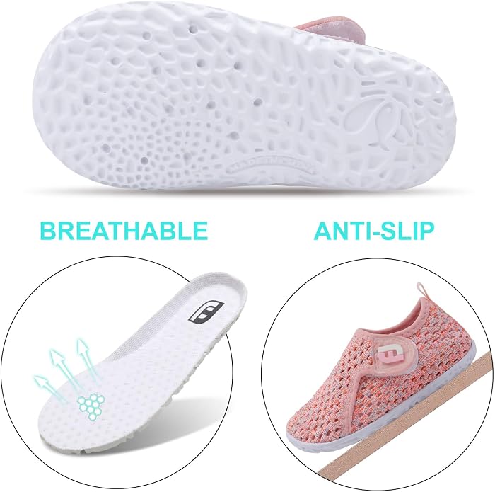 JOINFREE Baby Toddler Water Shoes Boys Girls Sandals Barefoot Kids Breathable - Image 4