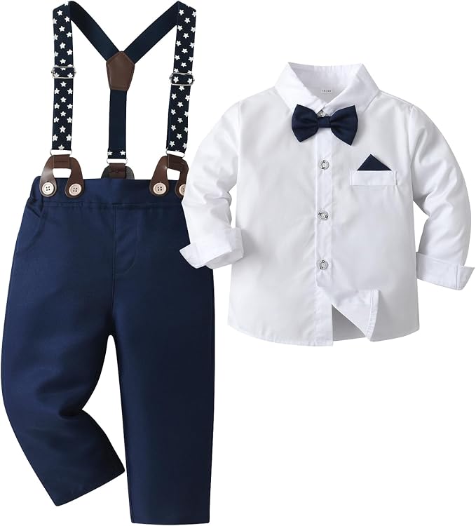 Boarnseorl Baby Boys Pants Sets, Toddler Gentleman Outfits, Infant Long Sleeve by Boarnseorl