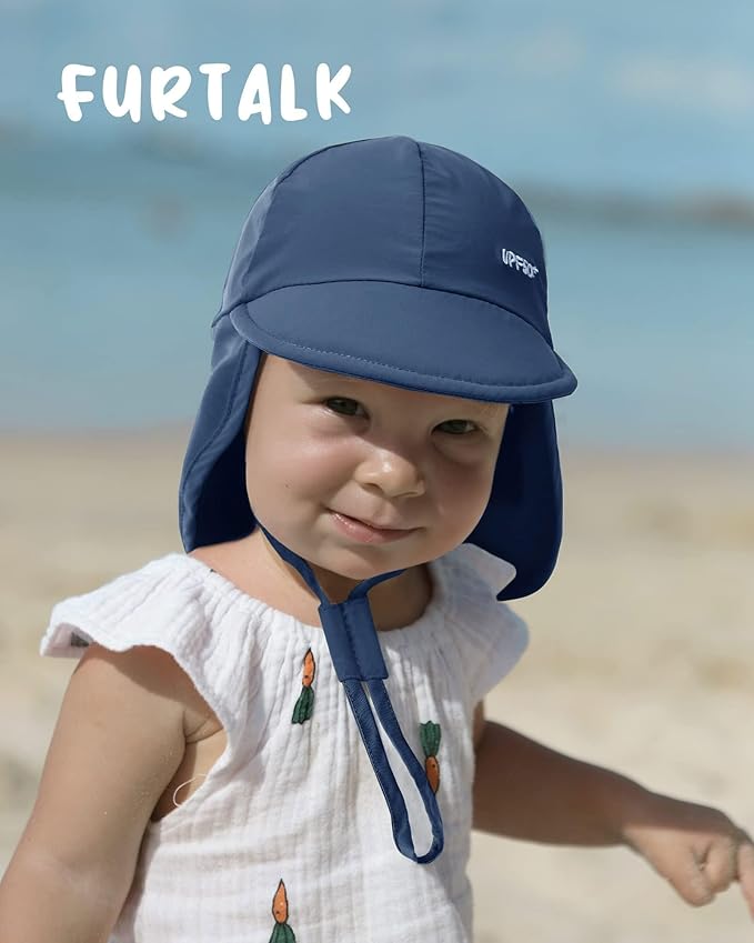 FURTALK Baby Sun Hat Girls and Boys Summer Beach Swim Hat Essentials UPF 50+ - Image 4