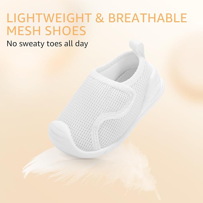 Baby Boys Girls First Walking Shoes Wide Toe Box Infant Sneakers Lightweight - Image 9