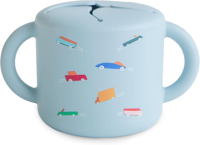 mushie Silicone Snack Cup | Spill Proof Food Container by mushie