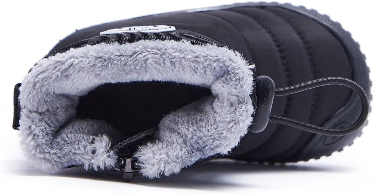 BMCiTYBM Toddler Baby Snow Boots Winter Shoes Boys Girls Cold Weather Baby Faux - Image 4