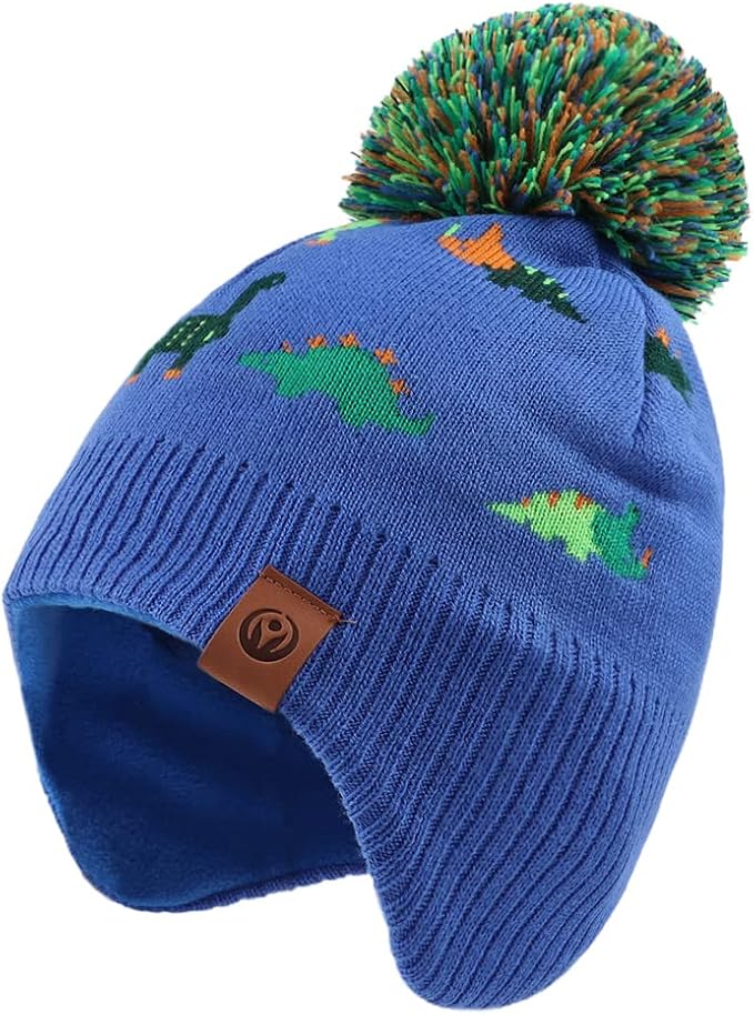 JANGANNSA Knitted Baby Hat Scarf Set Winter Warm Boys Girls Beanie Fleece by JANGANNSA