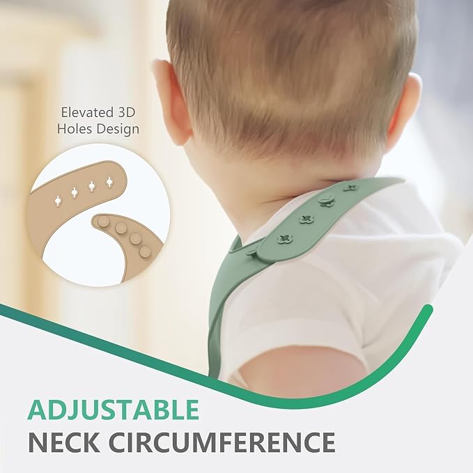 Cuddle Campus Set of 3 Silicone Bibs - Image 5