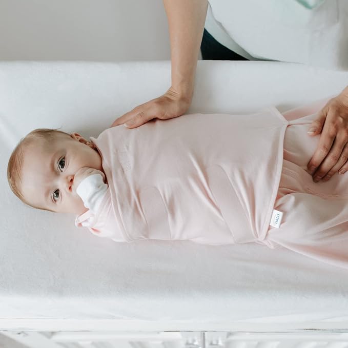 HALO 100% Cotton Sleepsack Swaddle, 3-Way Adjustable Wearable Blanket, TOG 1.5 - Image 4