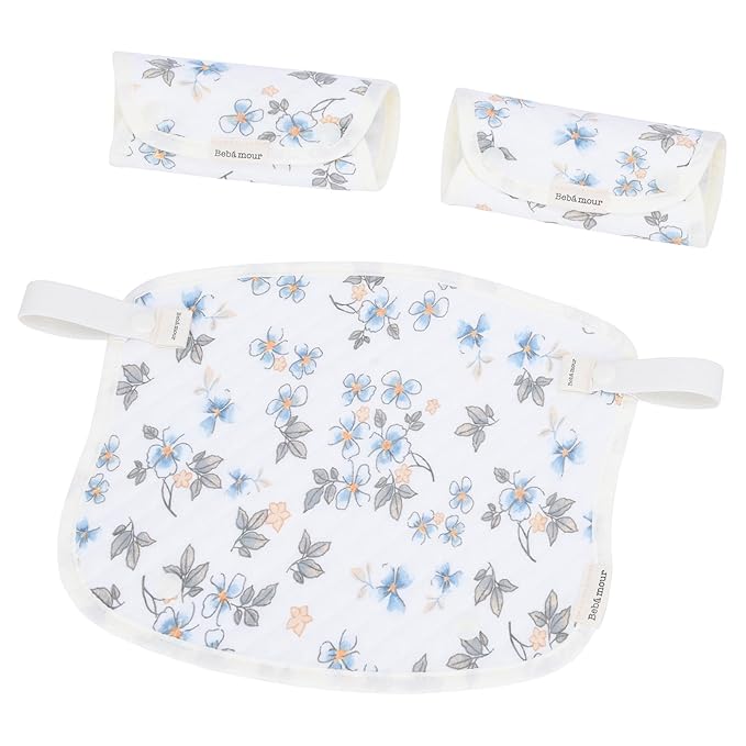 Bebamour Drool and Teething Reversible Cotton Pad by bebear