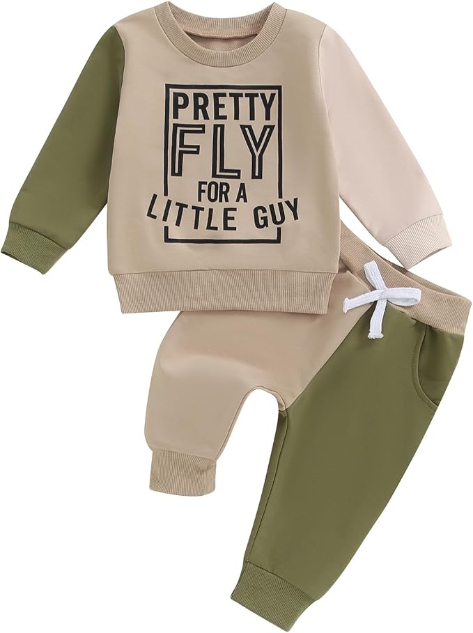 Toddler Baby Boy Fall Winter Outfit Long Sleeve Letter Print Sweatshirts and by Sejardin