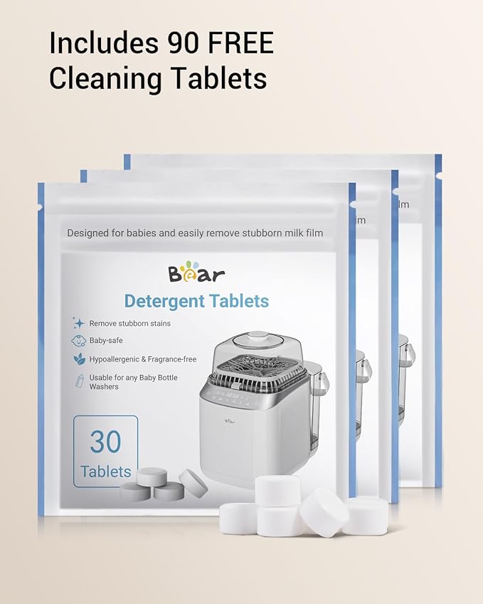 Bear Bottle Washer Pro, Baby Bottle Washer and Sterilizer and Dryer - Image 9