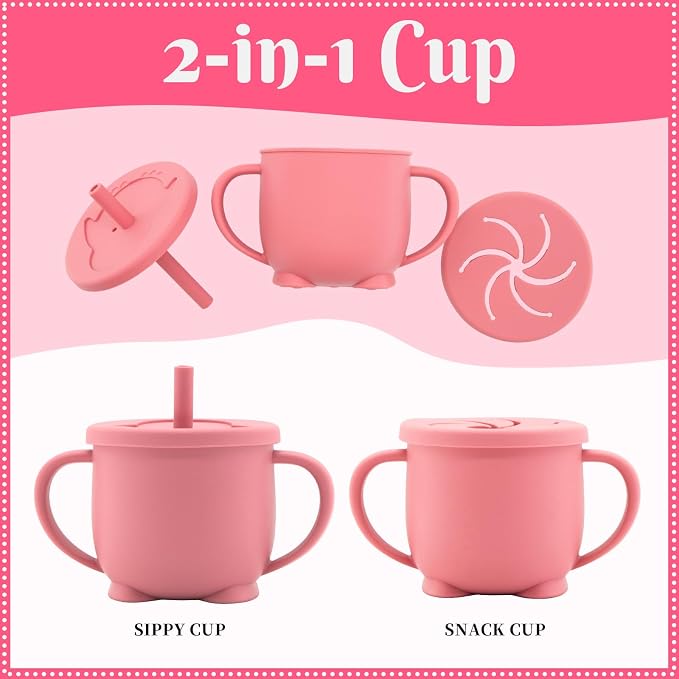 Silicone Baby Feeding Set 10 Pcs, Baby Led Weaning Supplies, Baby Feeding - Image 6