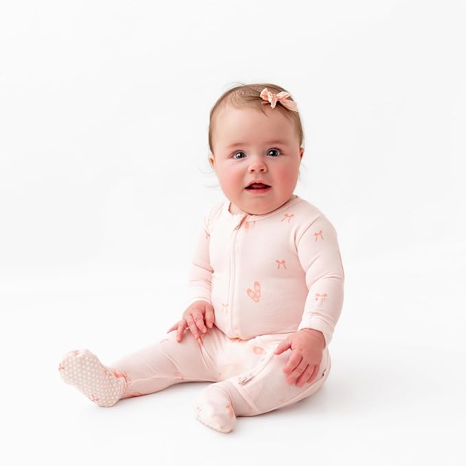 Bamboo Little Soft Baby Footie Pajamas, Baby Clothes, Newborn Sleepers - Image 7