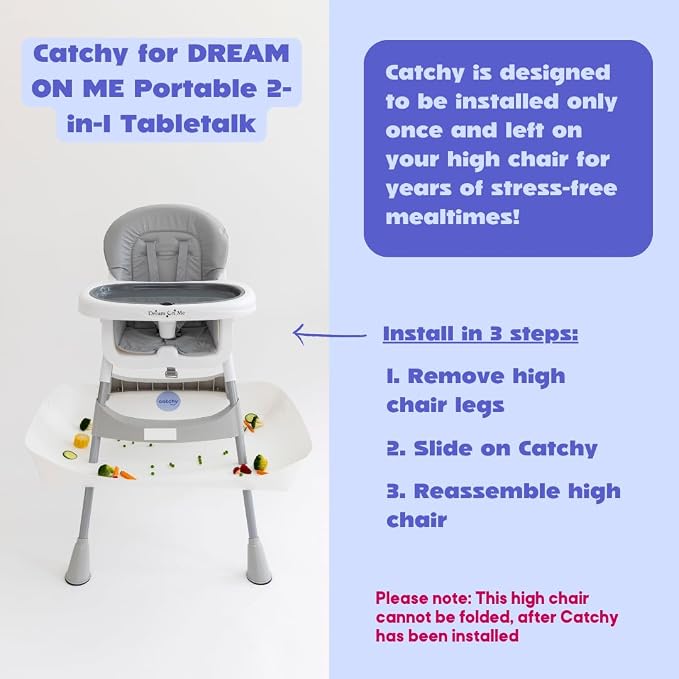 CATCHY - Food Catcher - Compatible - Highchair Sold Separately - Baby Food & - Image 5