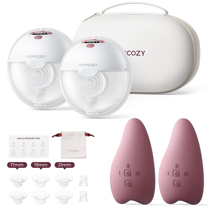Momcozy M5 Breast Pump & A1 Lactation Massager Combo -Wearable Breast Pump by Momcozy