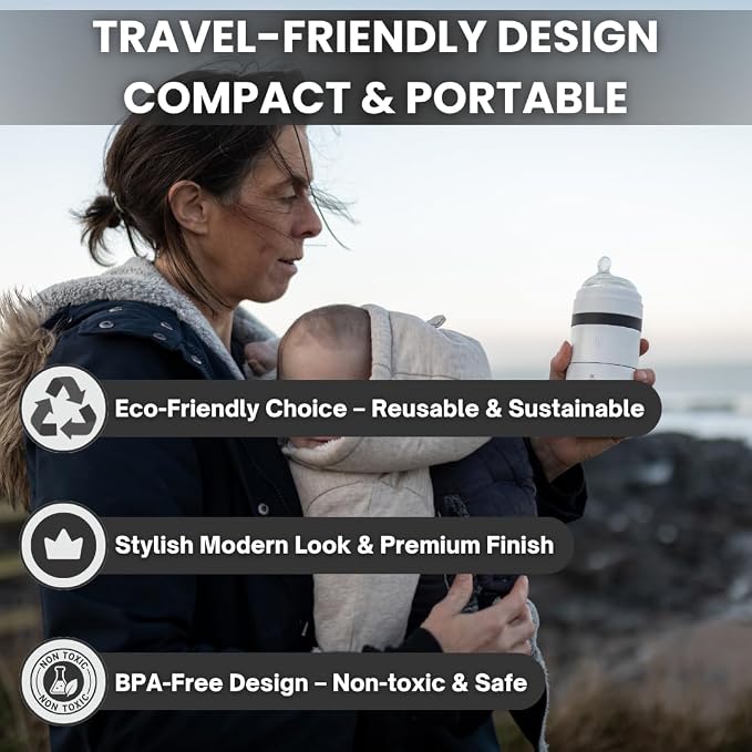 MILK & WATER All in One Baby Bottle & Baby Formula Dispenser On The Go - Image 5