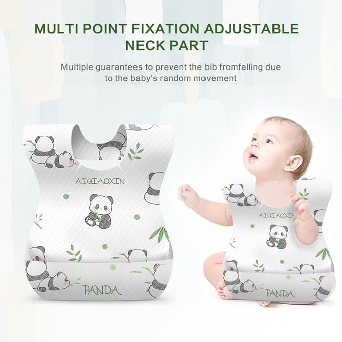 30/60pcs Baby Disposable Bibs-Individually Packaged, Leak Proof and Convenient - Image 5
