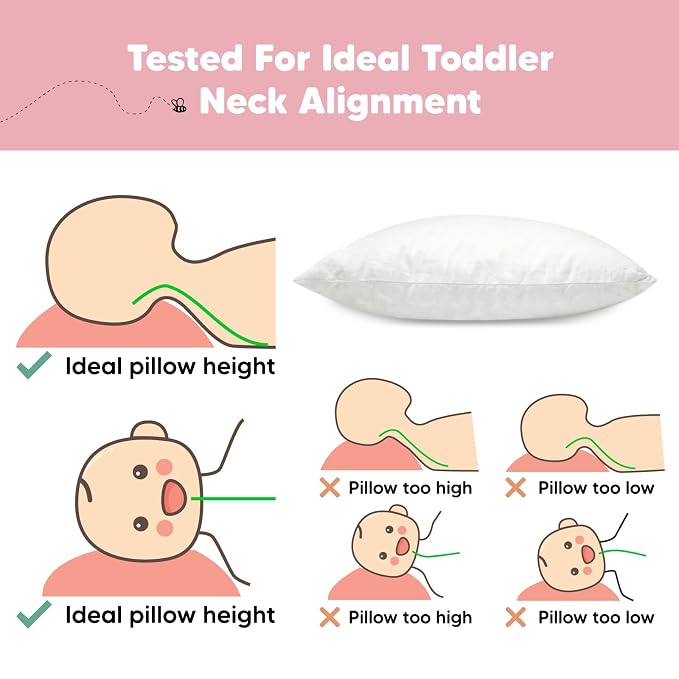 KeaBabies 2-Pack Toddler Pillow 13x18 - Image 7