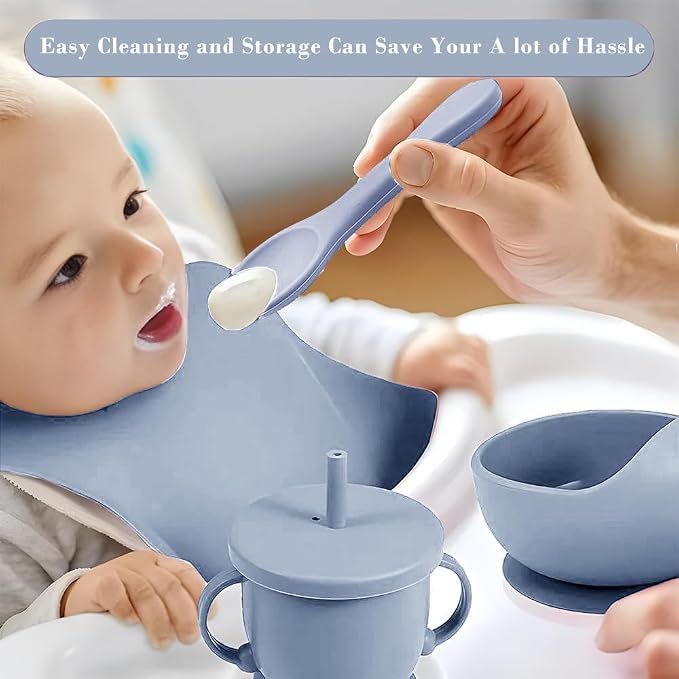 Silicone Baby Feeding Set, Miicasa Baby Led Weaning Supplies Kit - Image 6
