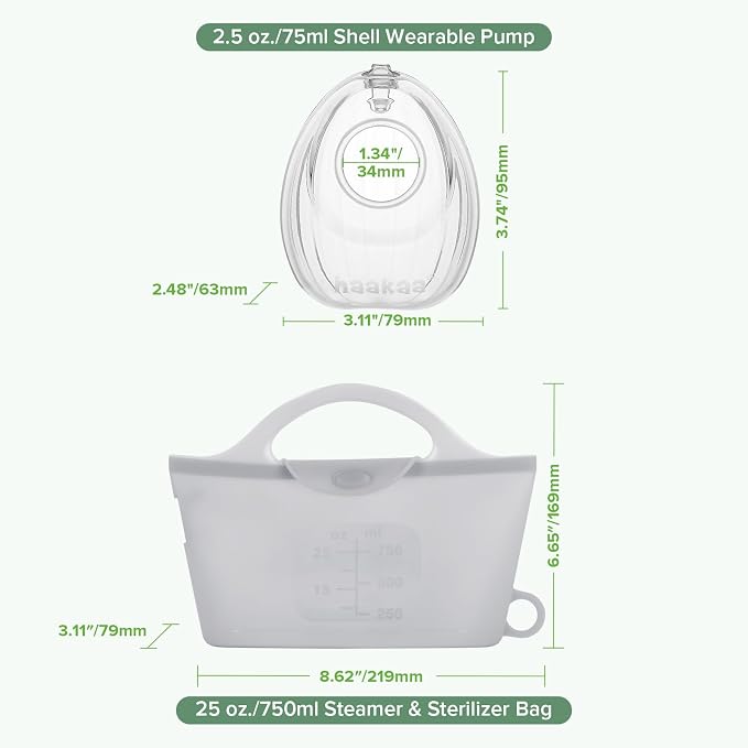 haakaa Wearable Silicone Breast Pump - Image 9