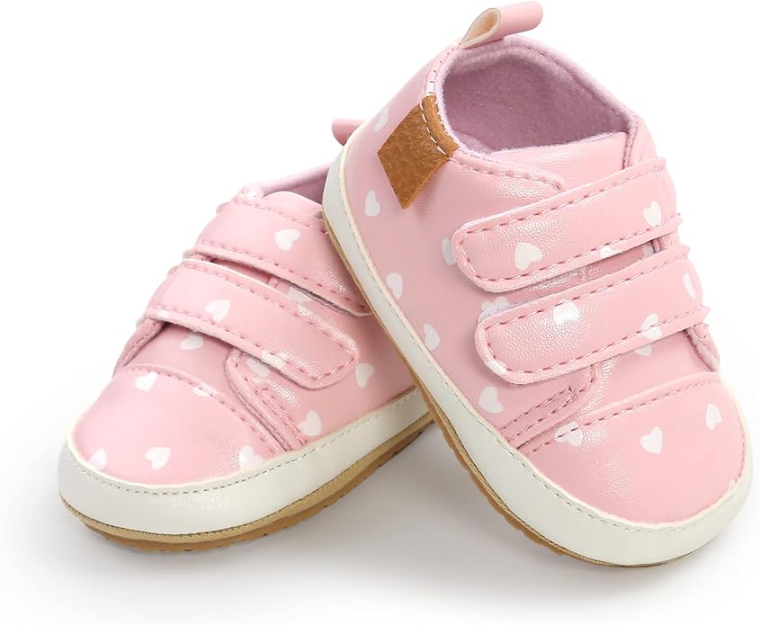 Clowora Baby Boys Girls Shoes Non-Slip Rubber Sole Sneakers Infant First - Image 4