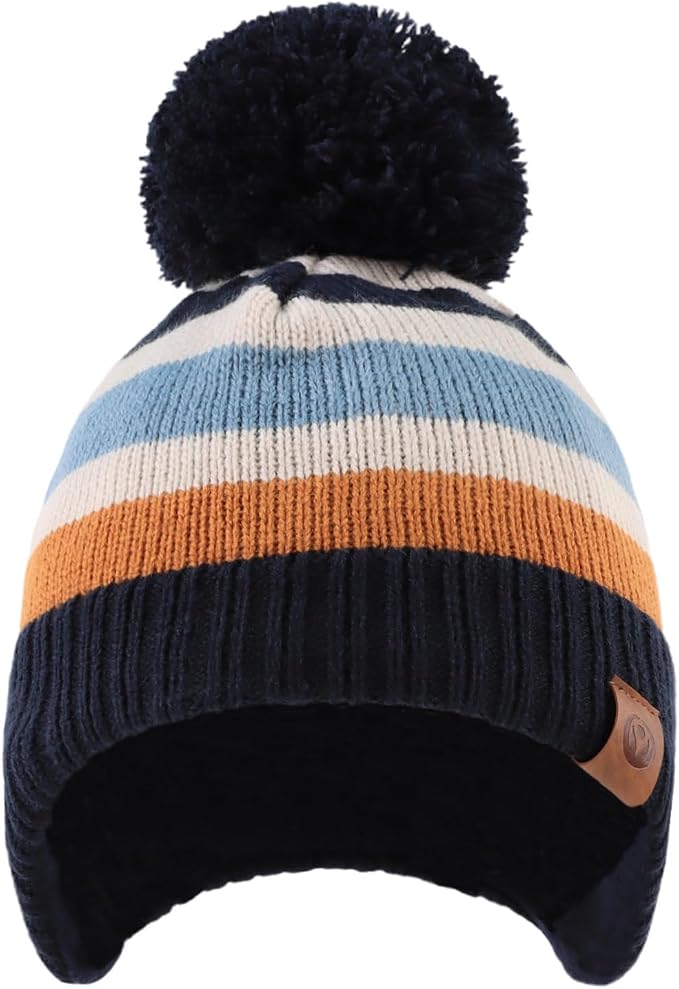 JANGANNSA Knitted Baby Hat Scarf Set Winter Warm Boys Girls Beanie Fleece - Image 2