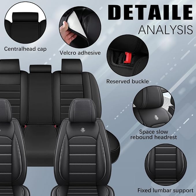 Leather Seat Cover for Ford Edge 2010-2026, Waterproof Soft Seat Covers - Image 4