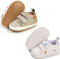2Pairs Baby Shoes, Boys Girls Non-Slip Rubber Sole Sneakers, Unisex Infant Soft by 82-eitwo