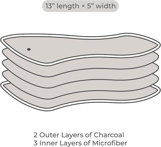 Nora's Nursery 10 Pack Charcoal & Microfiber Inserts - Image 5