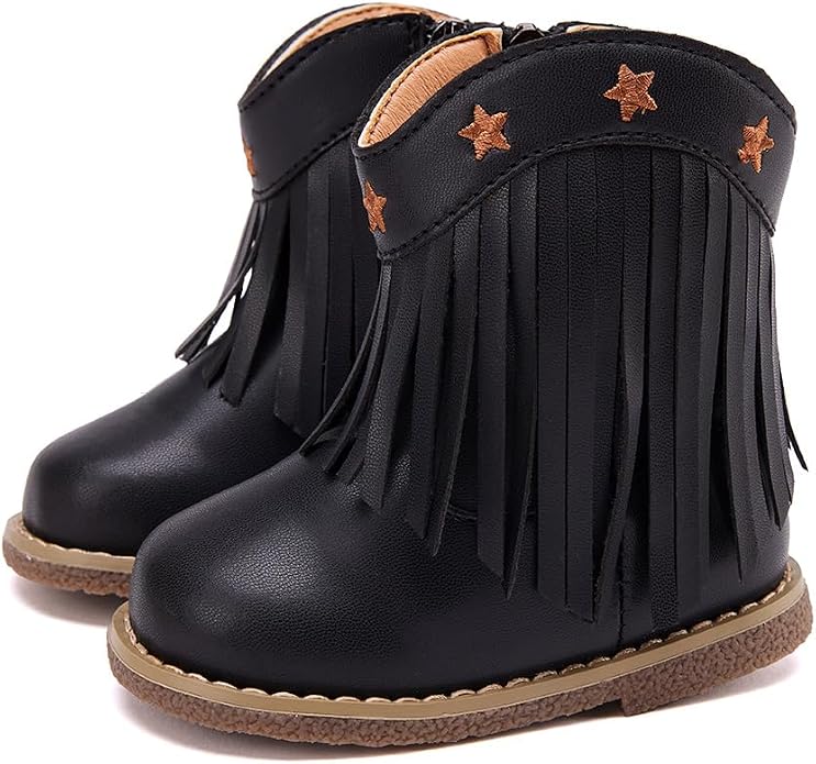 BMCiTYBM Baby Cowboy Cowgirl Boots Infant Western Shoes Boys Girls Round Toe by BMCiTYBM