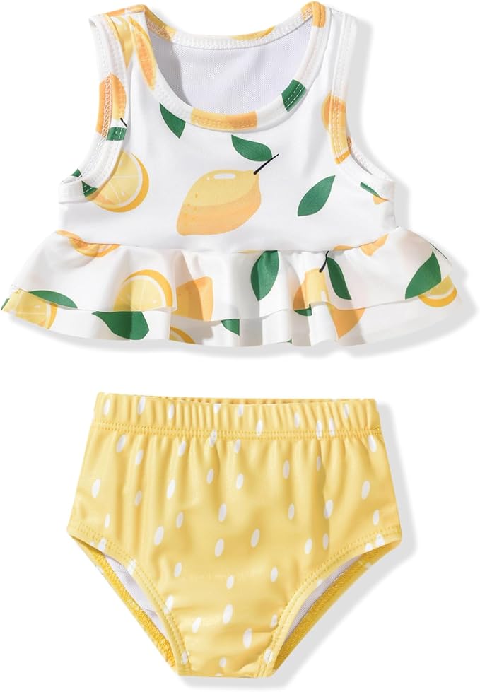 Aalizzwell Toddler Baby Girl Bathing Suit Two Piece Swimsuit Bikini Beach Wear by Aalizzwell