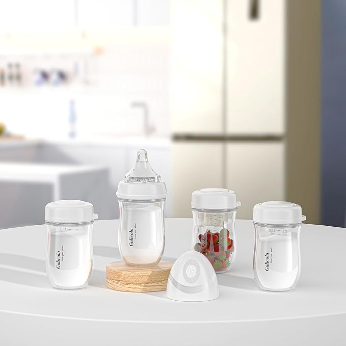 Gulicola Glass Breastmilk Storage Bottles, Wide Neck Breastmilk Collection - Image 2