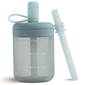 Moonkie Baby Straw Cup | Silicone Toddler Sippy Training Cup by Moonkie