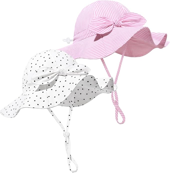 Baby Girl Sun Hat Summer Foldable Beach Hats by Weradau