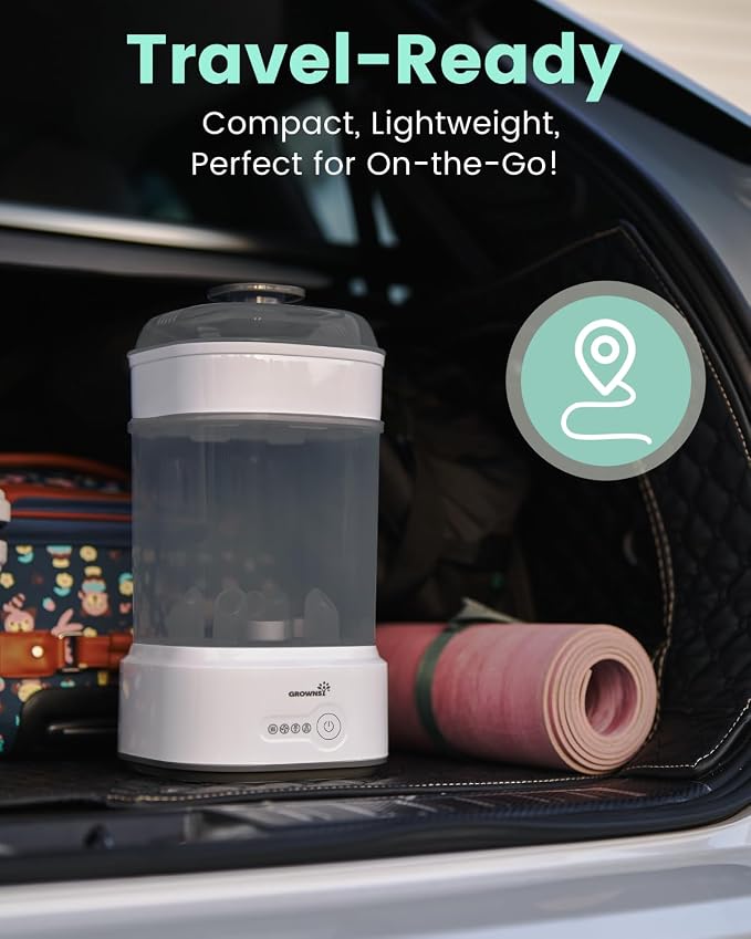 Bottle Sterilizer and Dryer, Compact Electric Steam Baby Bottle Sterilizer - Image 6