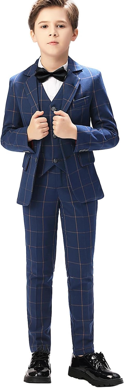 Boys Suit for Kids Tuxedo Suits for Wedding Formal Suit Set Toddler Boy Dress - Image 2