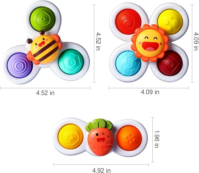 ALASOU 3PCS Pop Suction Cup Spinner Toys - Image 8