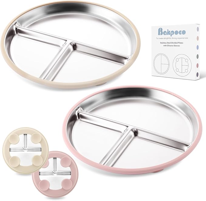 Stainless Steel Baby Plate by Bakpoco