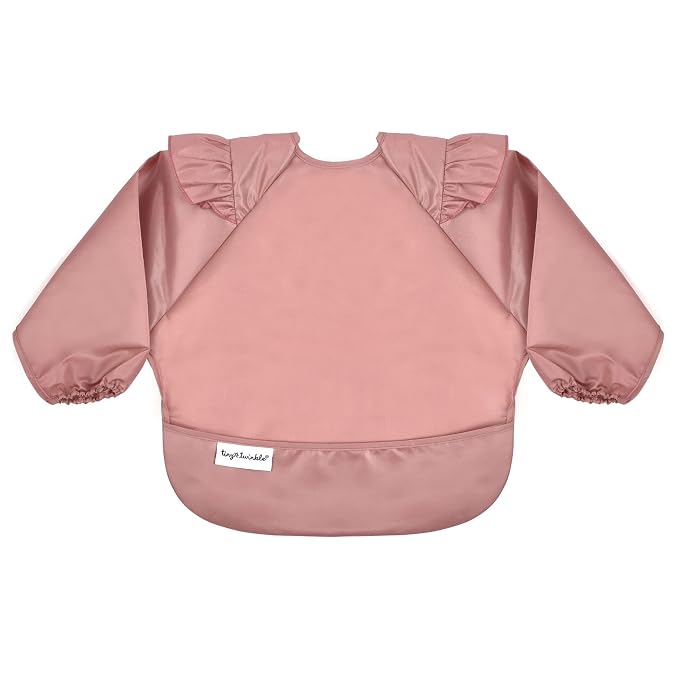 Tiny Twinkle Mess Proof Baby Bib, Waterproof Smock Baby Bib by TinyTwinkle