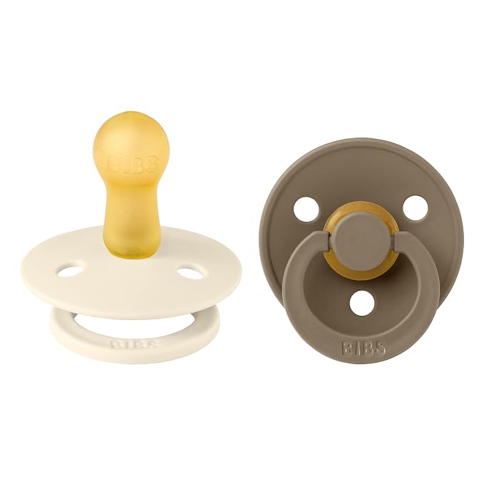 BIBS Pacifiers Colour Collection | Natural Rubber Baby Pacifier | Set of 2 by BIBS
