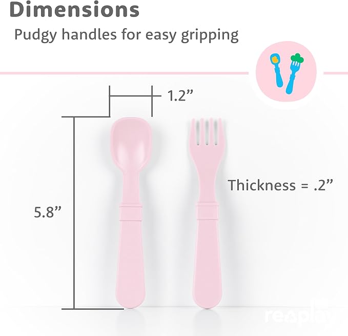 Re-Play Toddler Forks and Spoons Set - Image 7