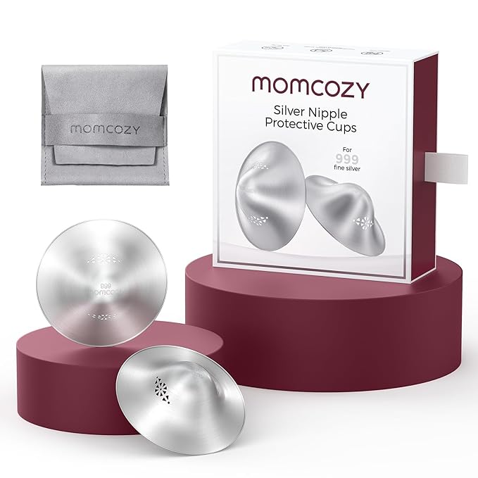 Momcozy 999 Silver Nursing Cups Original Perforated Breathable Design, 999 by Momcozy