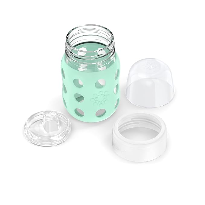 Lifefactory 8-Ounce Wide Neck Glass Baby Bottle - Image 4