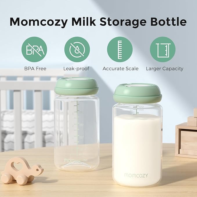 Momcozy Natural Baby Bottle, BPA Free Breast Milk Container, Storage Collection - Image 2